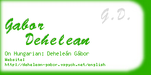 gabor dehelean business card